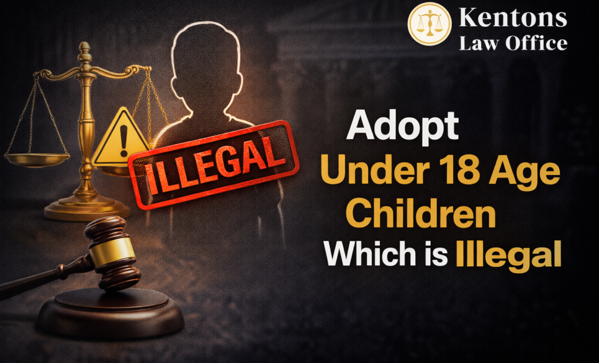 adopt hnder 18 age children which is illegal