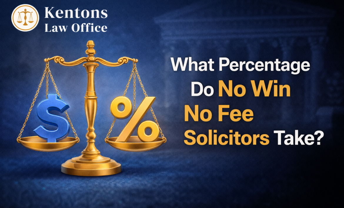 what percentage do no win no fee solicitors take