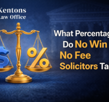 what percentage do no win no fee solicitors take